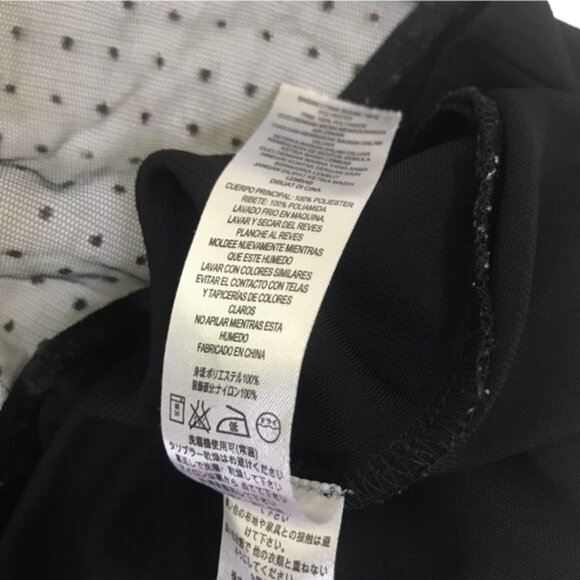 French Connection Sheer Lace Top Tunic Shift A Line Dress Stretch Sleeveless S - Picture 12 of 16